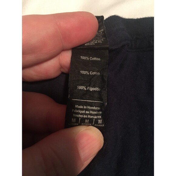 Anvil t-shirt Womens Medium black orange white Power to the Girls tee Y2K Sporty - Picture 4 of 6